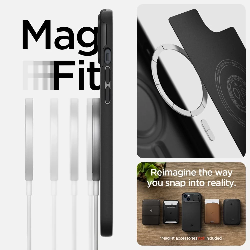 Apple iPhone 14 Plus ümbris must SPIGEN OPTIK ARMOR MAG MAGSAFE