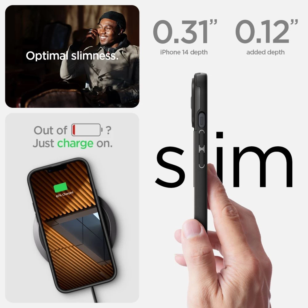 Apple iPhone 14 Plus ümbris must SPIGEN OPTIK ARMOR MAG MAGSAFE