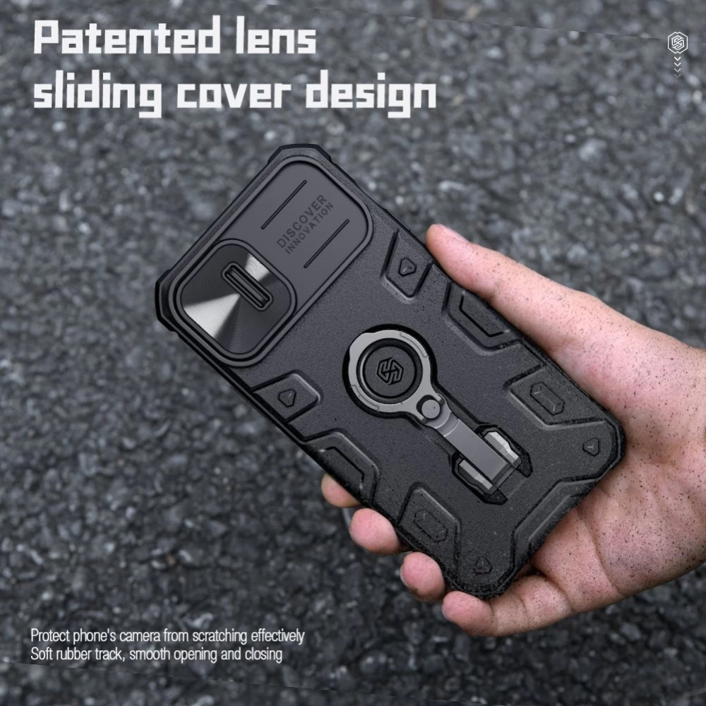 Apple iPhone 14 Plus case black Nillkin CamShield Armor Pro Magnetic