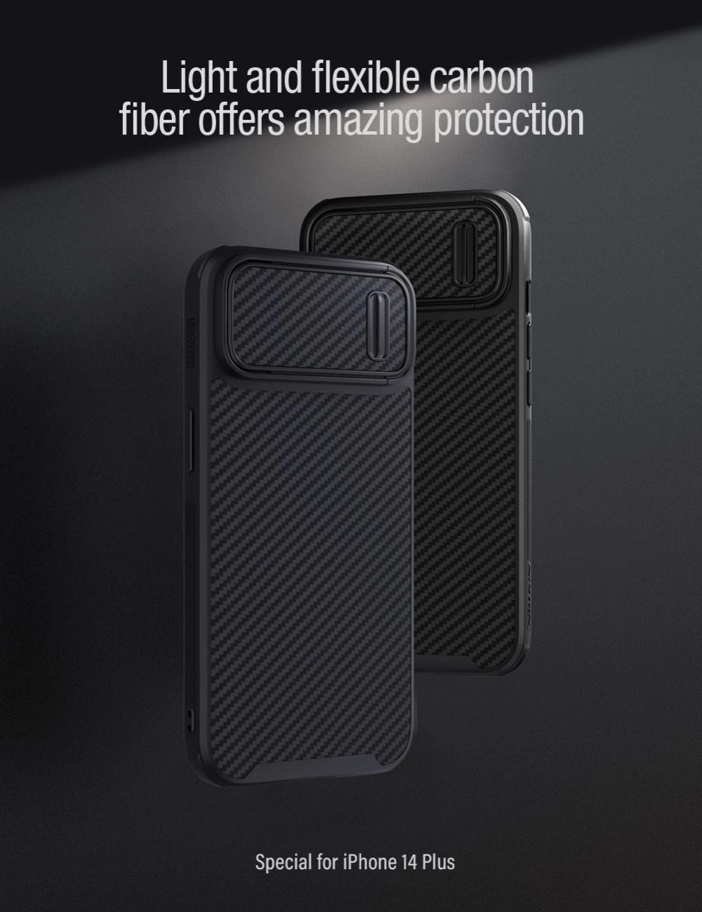 Apple iPhone 14 Plus чехол черный Nillkin Synthetic Fiber S
