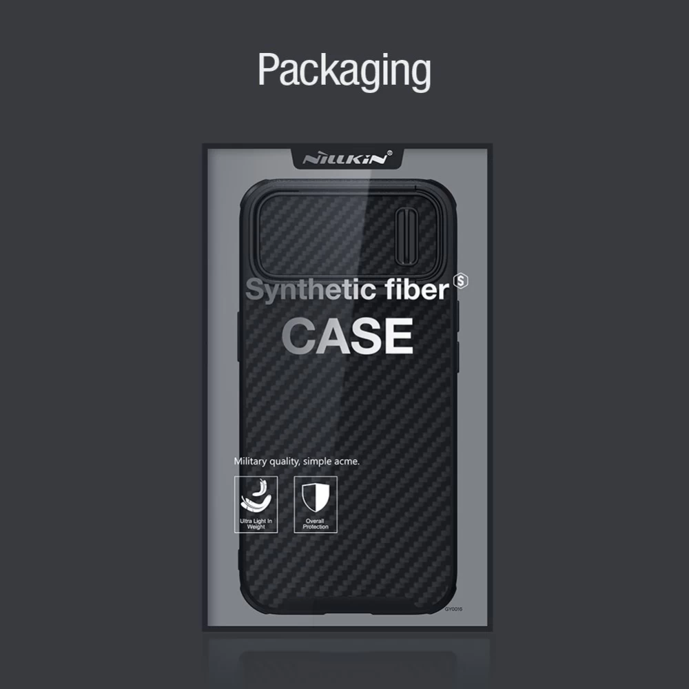Apple iPhone 14 Plus чехол черный Nillkin Synthetic Fiber S