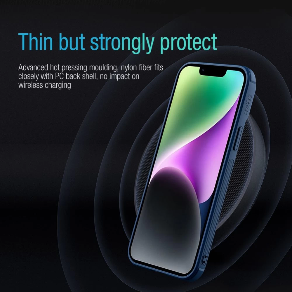 Apple iPhone 14 Plus dėklas Juoda Nillkin Textured  S Magnetic