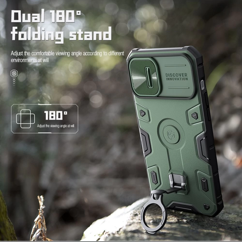 Apple iPhone 14 Plus dėklas žalia Nillkin CamShield Armor Pro