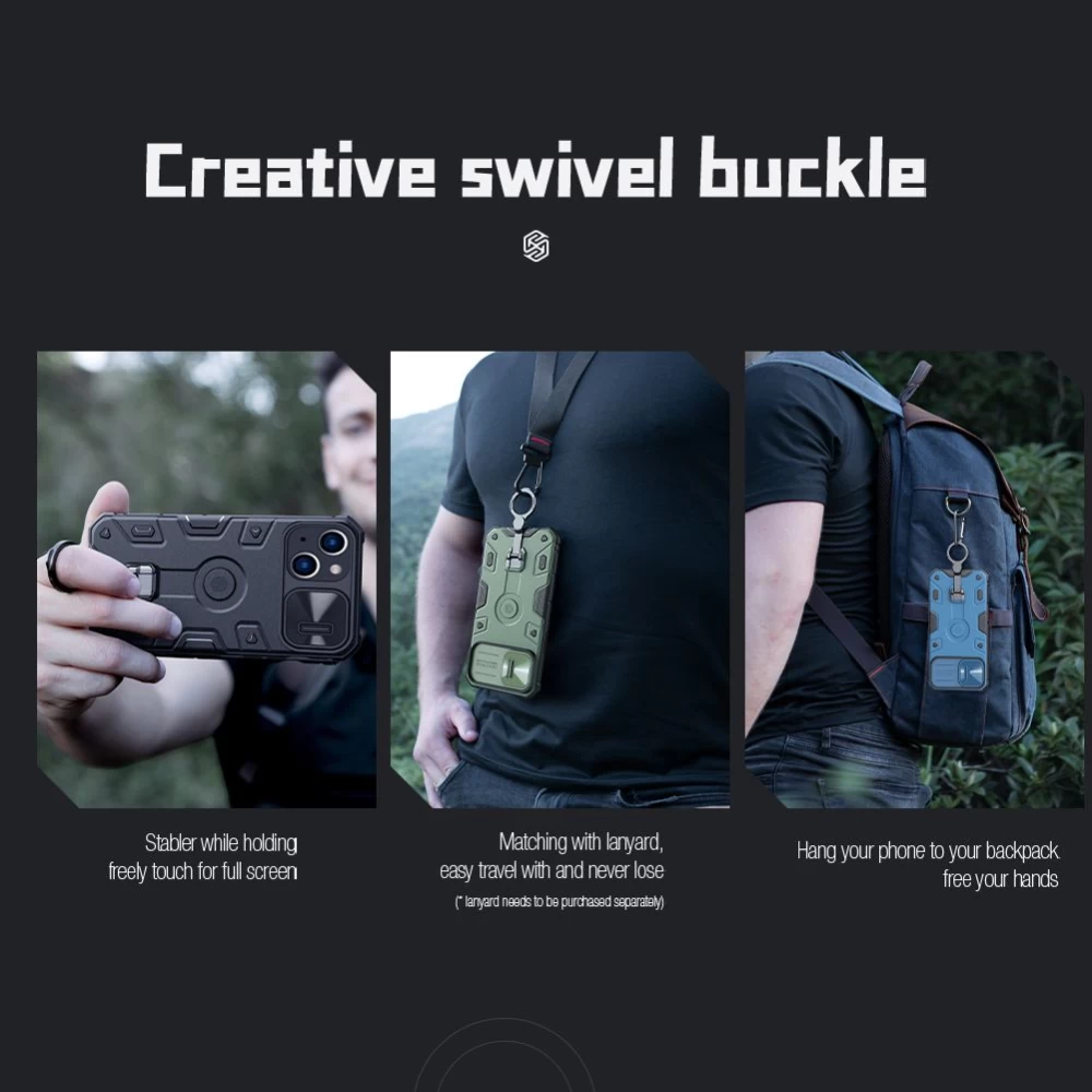 Apple iPhone 14 Plus dėklas žalia Nillkin CamShield Armor Pro