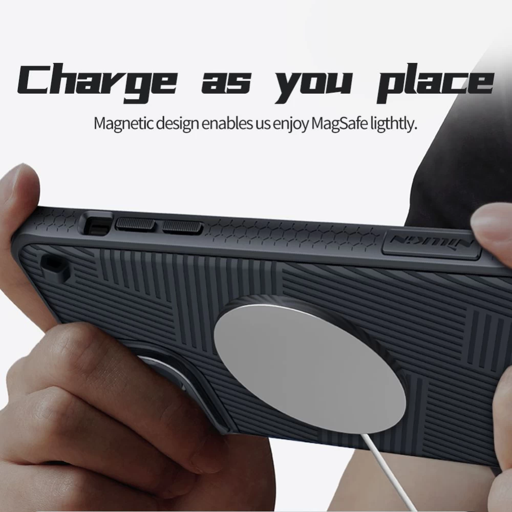 Apple iPhone 14 Plus skal grön Nillkin Strap Magnetic