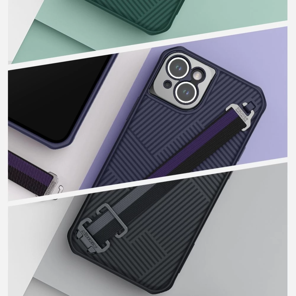 Apple iPhone 14 Plus skal grön Nillkin Strap Magnetic