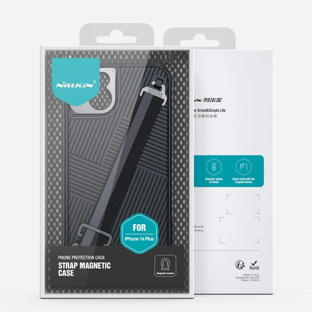 Apple iPhone 14 Plus skal grön Nillkin Strap Magnetic