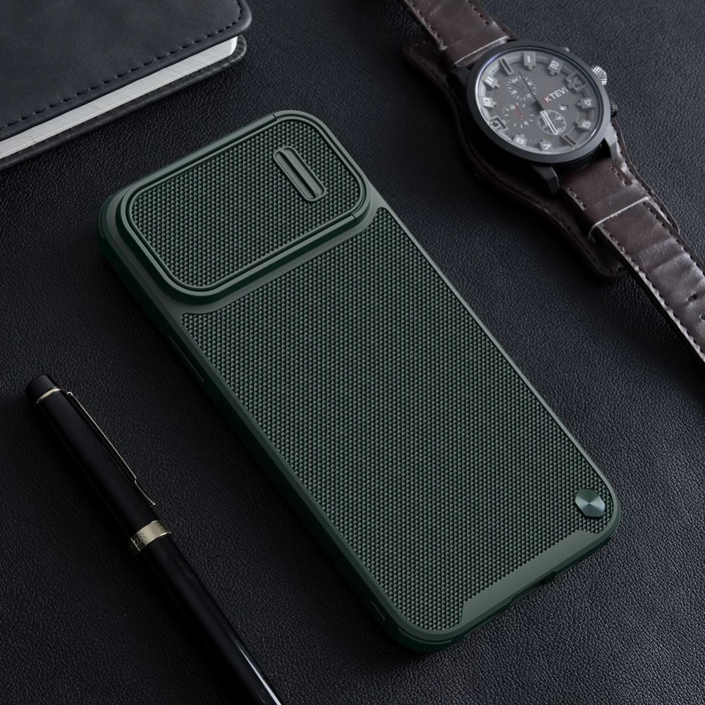 Apple iPhone 14 Plus dėklas žalia Nillkin Textured  S Magnetic