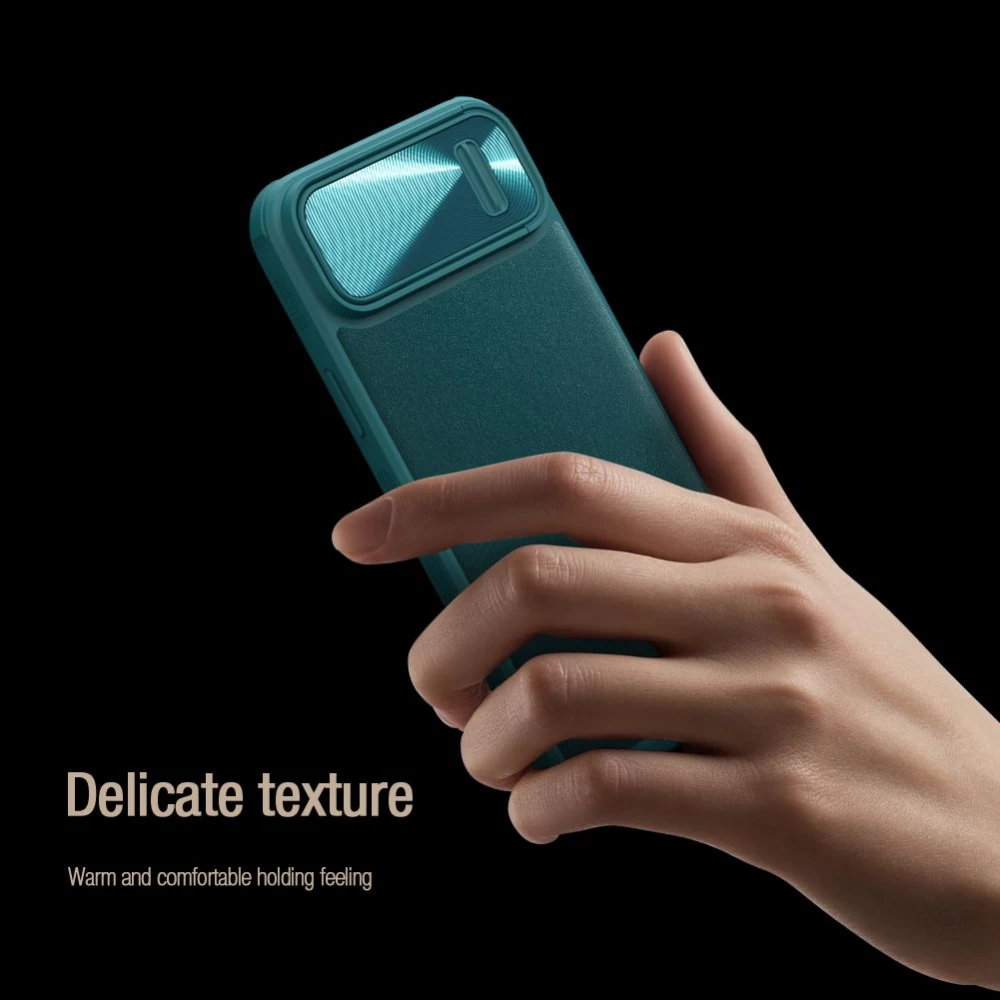 Apple iPhone 14 Plus dėklas žalia NILLKIN CAMSHIELD LEATHER S