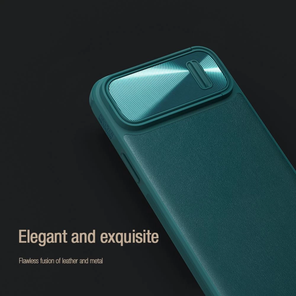 Apple iPhone 14 Plus dėklas žalia NILLKIN CAMSHIELD LEATHER S