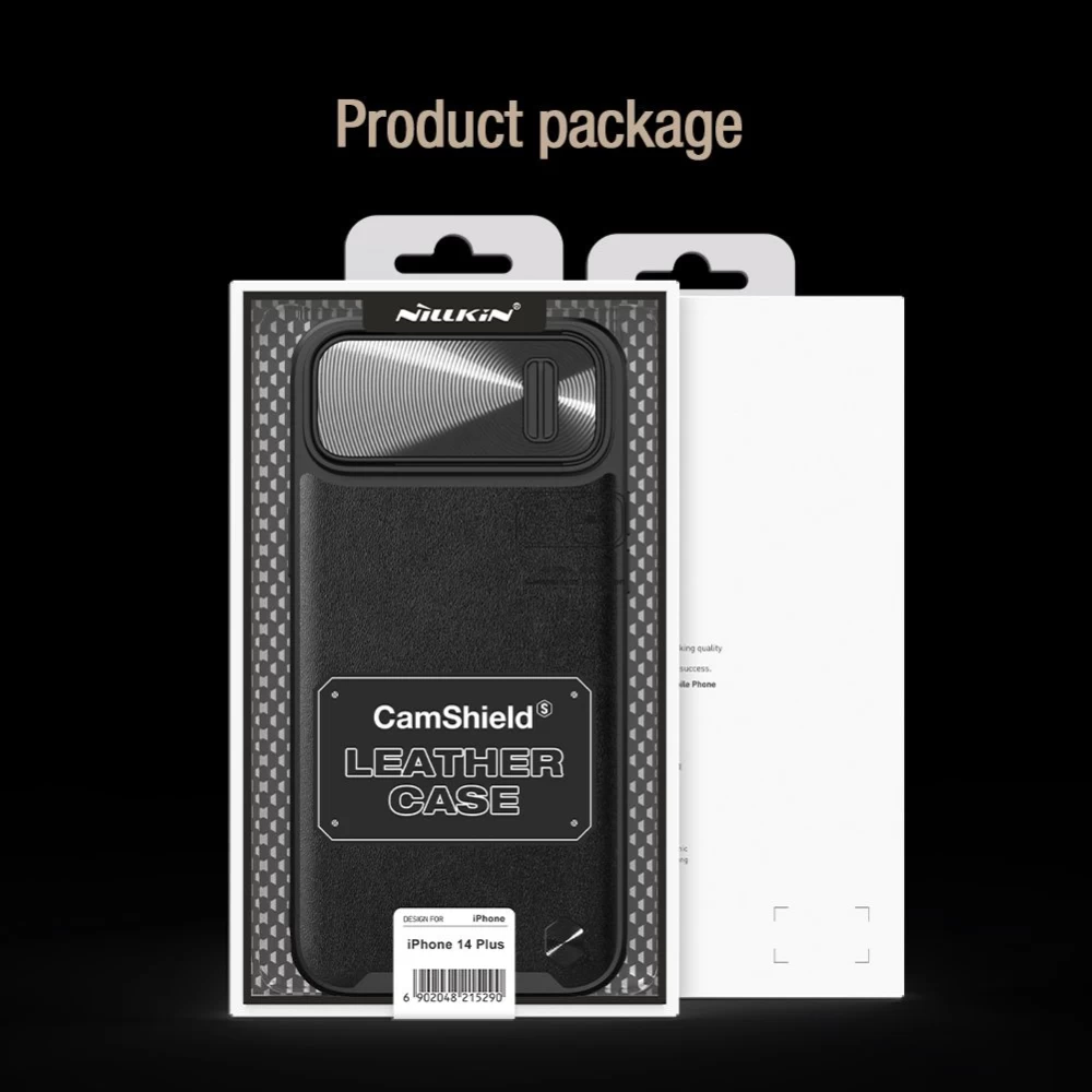 Apple iPhone 14 Plus dėklas žalia NILLKIN CAMSHIELD LEATHER S