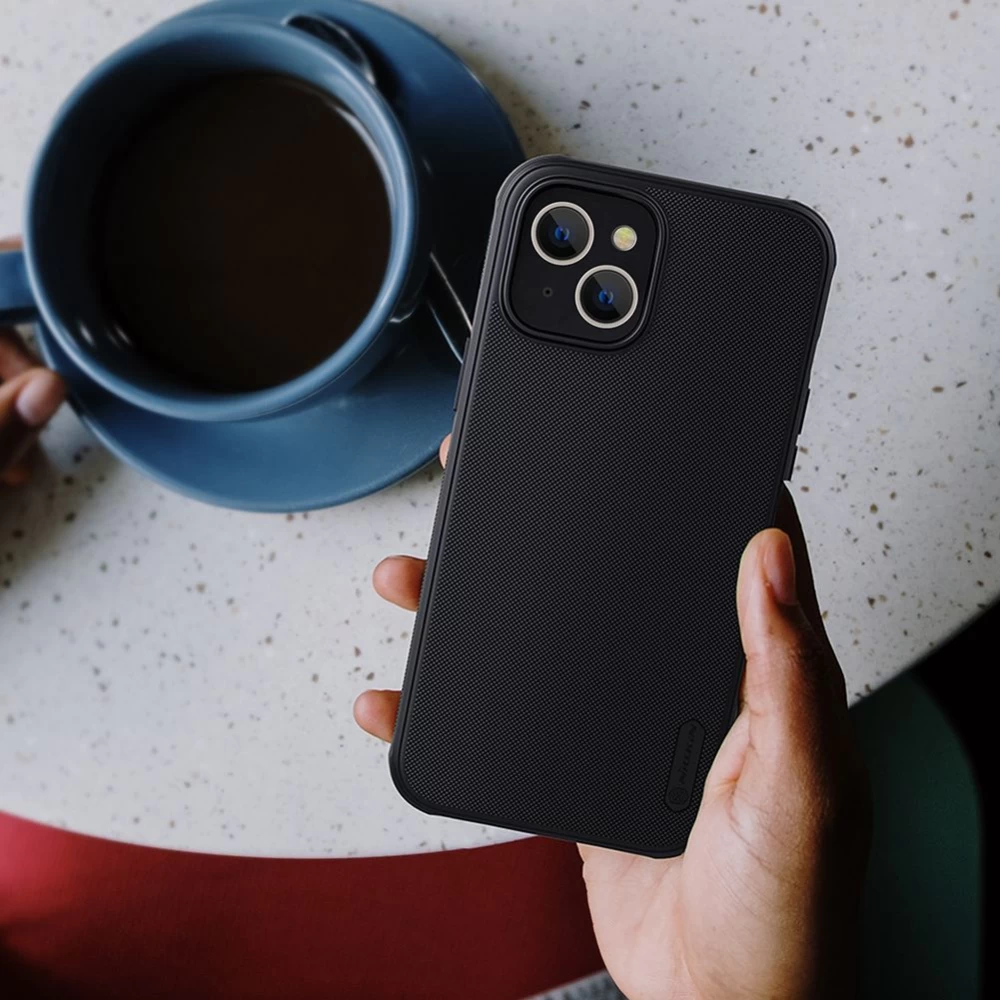 Apple iPhone 14 Plus dėklas mėlyna Nillkin Super Frosted Shield Pro