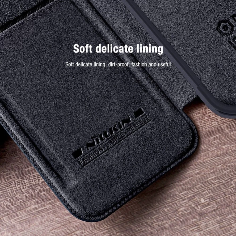 Apple iPhone 14 Plus чехол синий Nillkin Qin Pro Leather