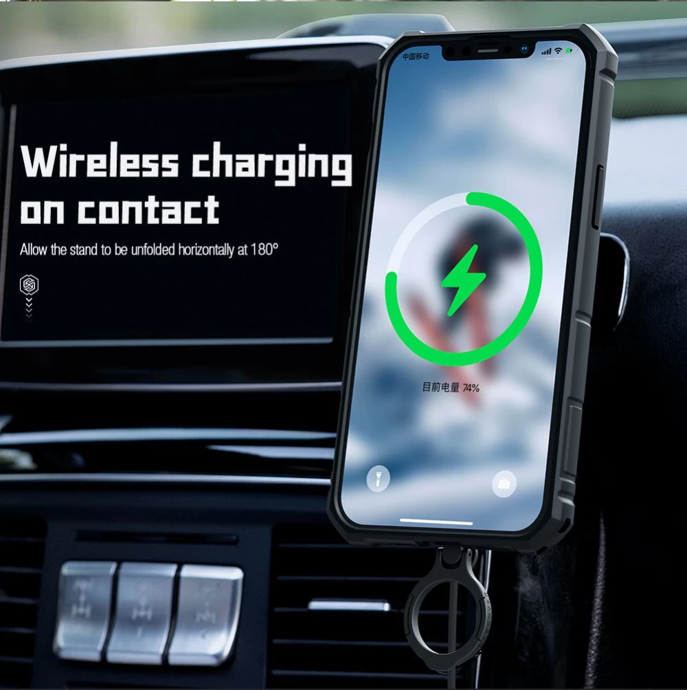 Apple iPhone 14 Plus ümbris sinine Nillkin CamShield Armor Pro Magnetic