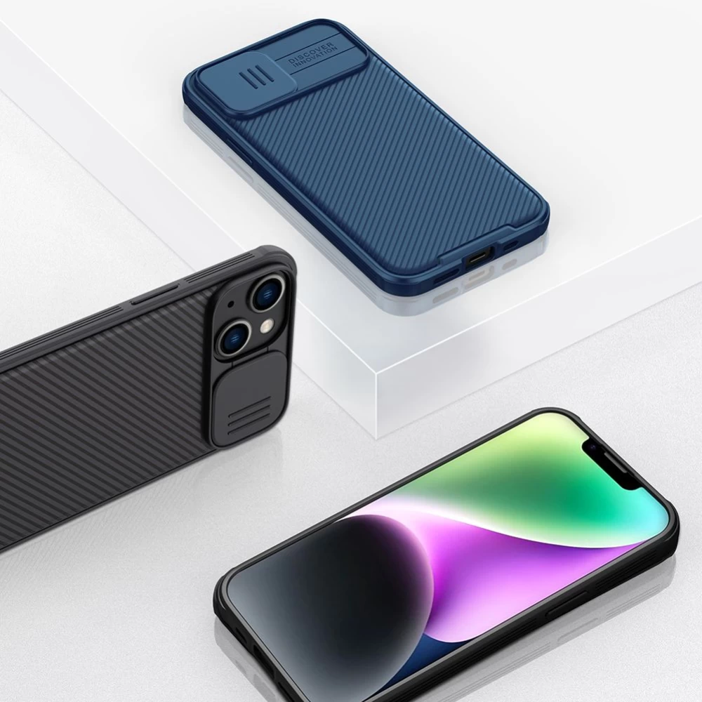 Apple iPhone 14 Plus ümbris sinine Nillkin CamShield Pro Magnetic