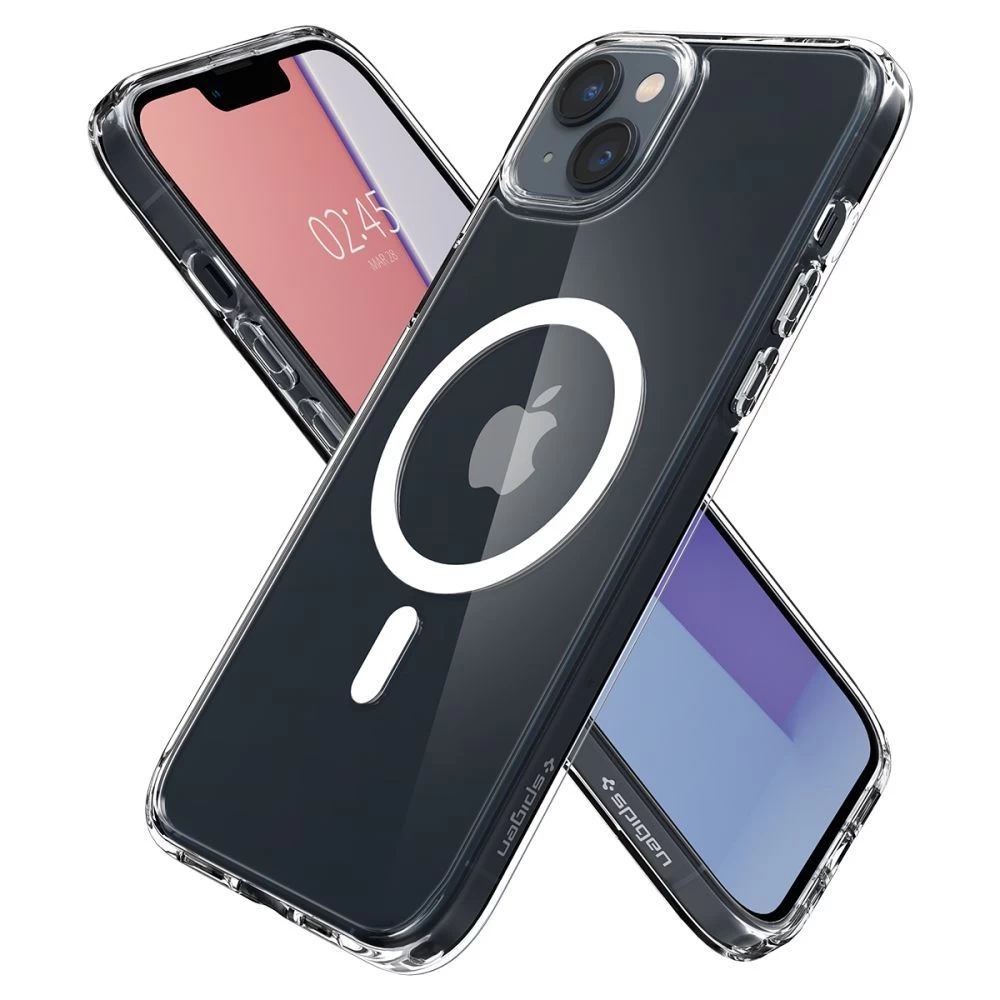 Apple iPhone 14 Plus suojakuori valkoinen SPIGEN ULTRA HYBRID Mag Magsafe