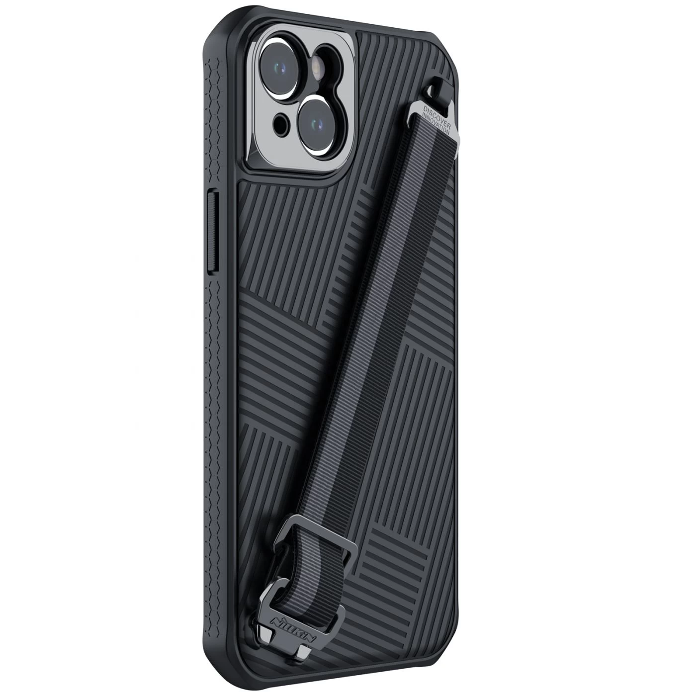 Apple iPhone 14 Plus ümbris must Nillkin Strap Magnetic