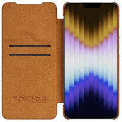 Apple iPhone 14 Plus чехол коричневый Nillkin Qin Pro Leather