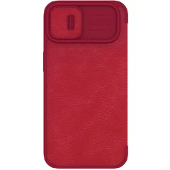 Apple iPhone 14 Plus case red Nillkin Qin Pro Leather