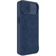 Apple iPhone 14 Plus чехол синий Nillkin Qin Pro Leather