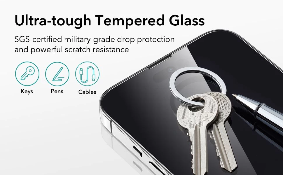 Apple iPhone 14 Pro Max Tempered glass  ESR SCREEN SHIELD