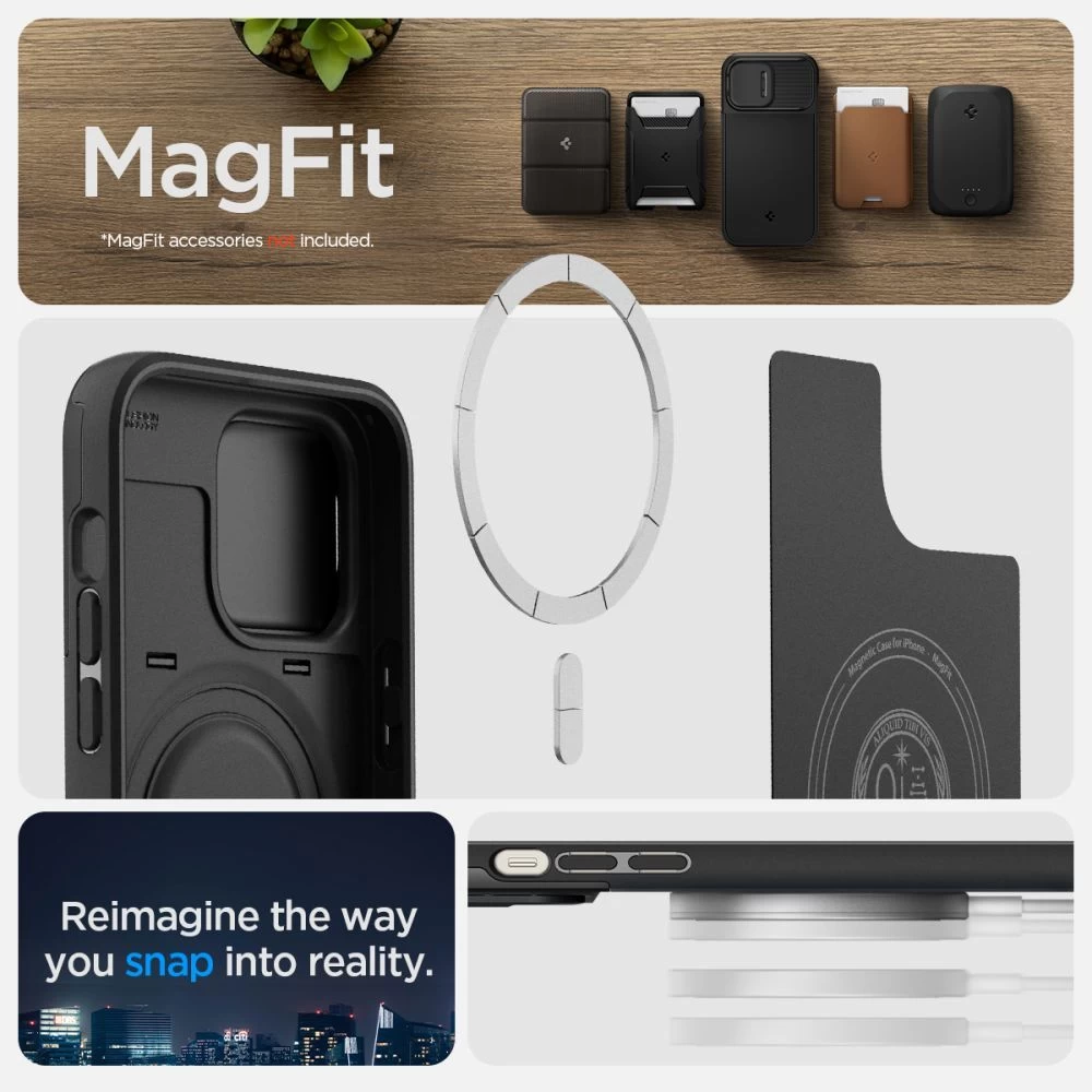 Apple iPhone 14 Pro Max case  SPIGEN OPTIK ARMOR MAG MAGSAFE