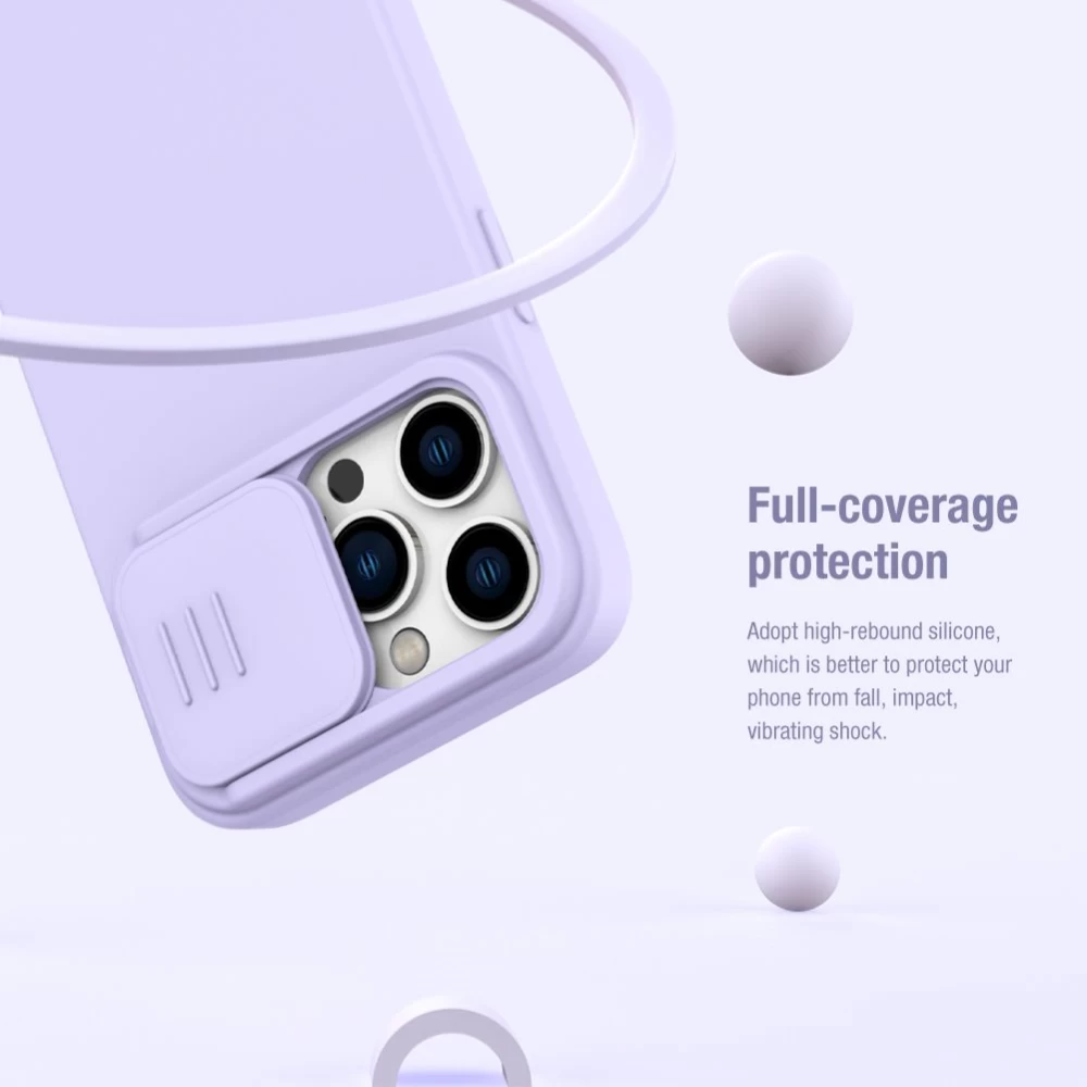 Apple iPhone 14 Pro Max skal  NILLKIN CAMSHIELD SILKY SILICONE