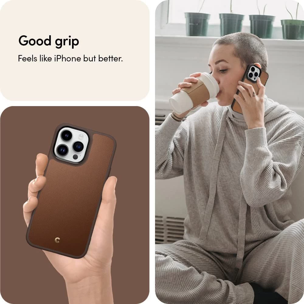Apple iPhone 14 Pro Max case brown SPIGEN CYRILL KAJUK MAG MAGSAFE