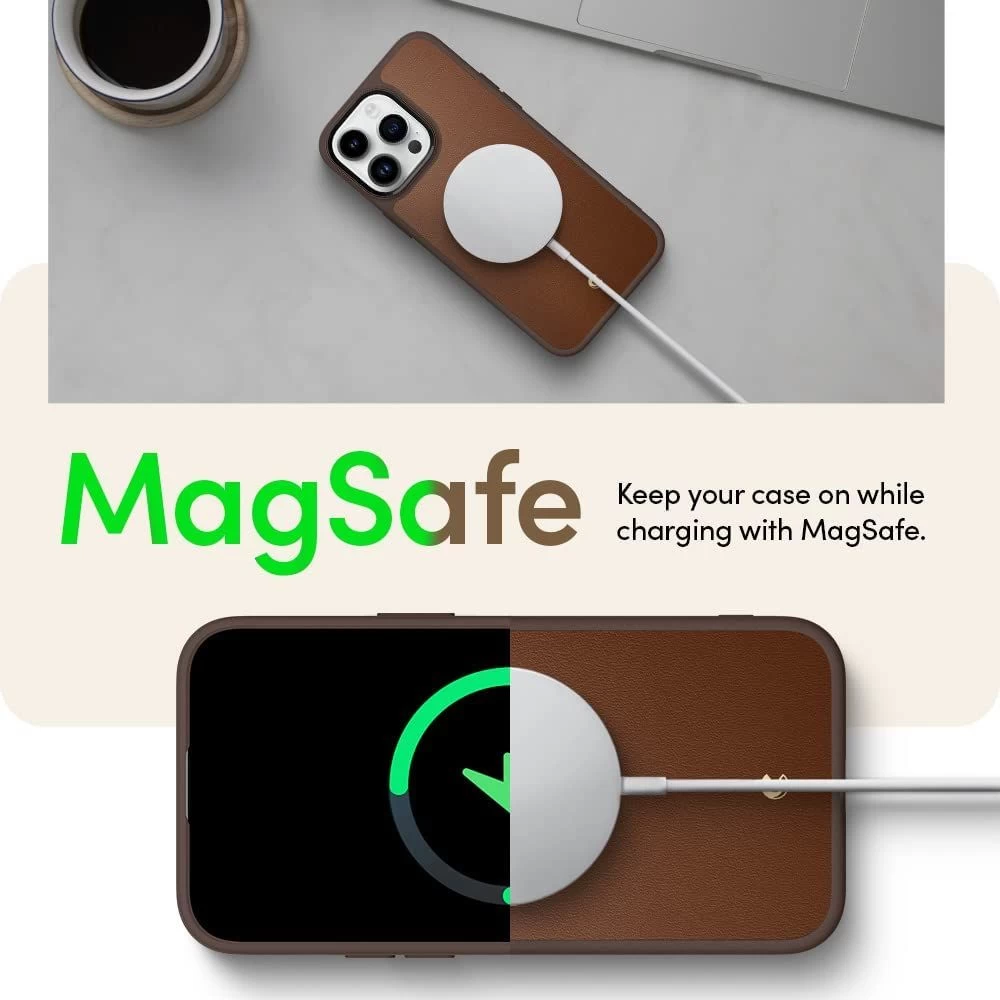 Apple iPhone 14 Pro Max case brown SPIGEN CYRILL KAJUK MAG MAGSAFE