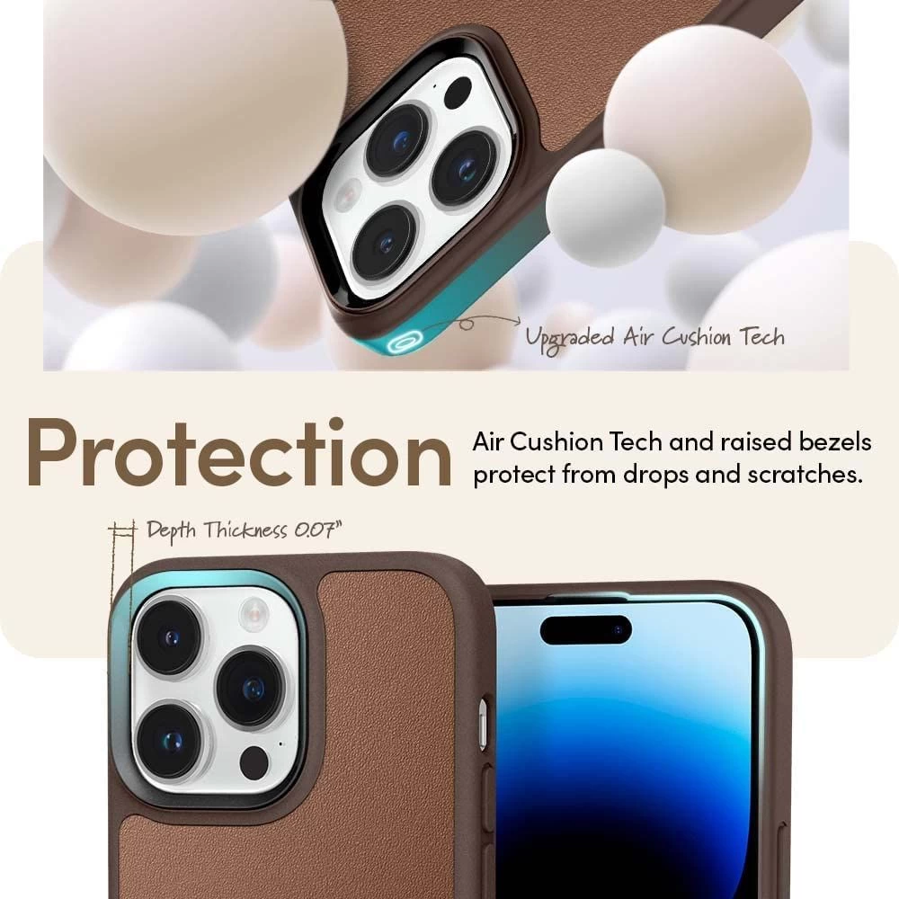 Apple iPhone 14 Pro Max case brown SPIGEN CYRILL KAJUK MAG MAGSAFE