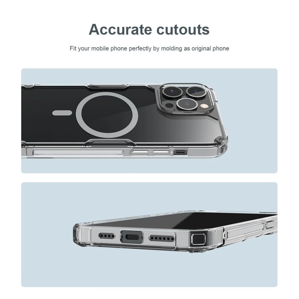 Apple iPhone 14 Pro Max case transparent Nillkin TPU Magnetic