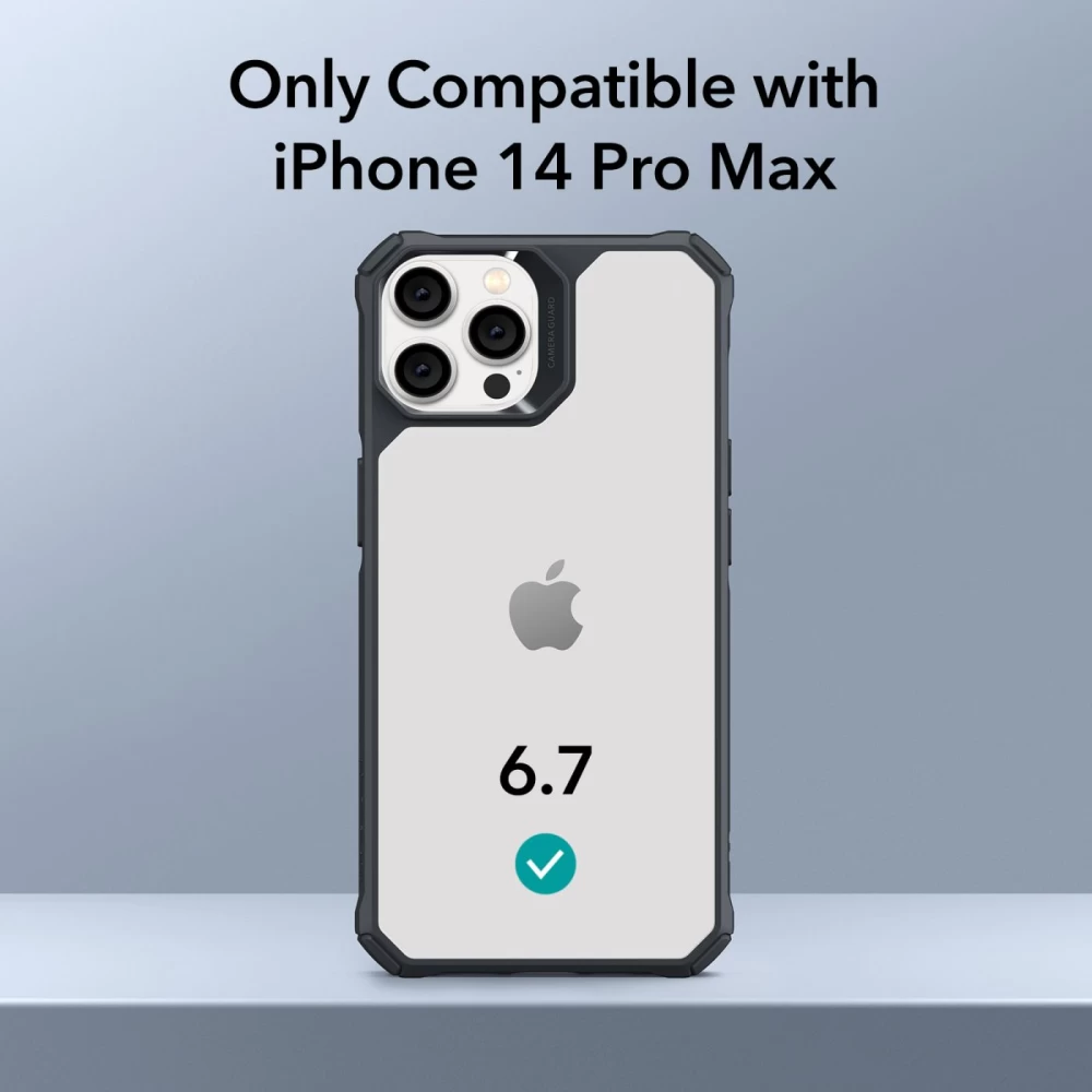 Apple iPhone 14 Pro Max case transparent gray ESR AIR ARMOR