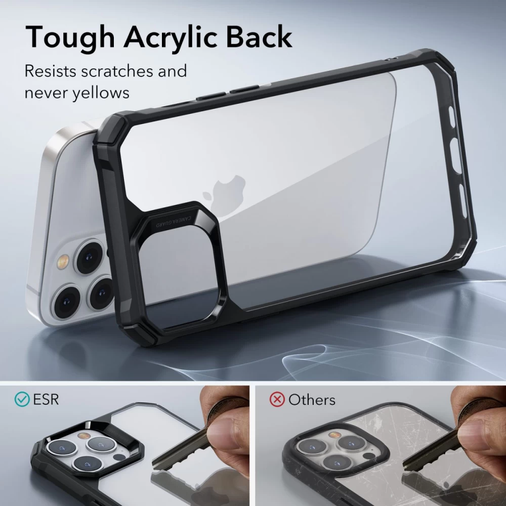 Apple iPhone 14 Pro Max case transparent gray ESR AIR ARMOR