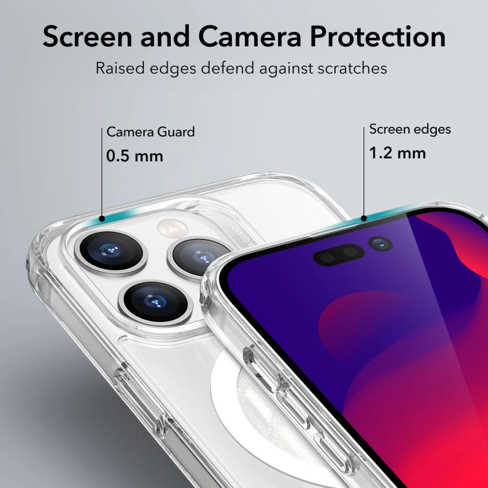 Apple iPhone 14 Pro Max suojakuori läpinäkyvä ESR CLASSIC HYBRID HALOLOCK MAGSAFE