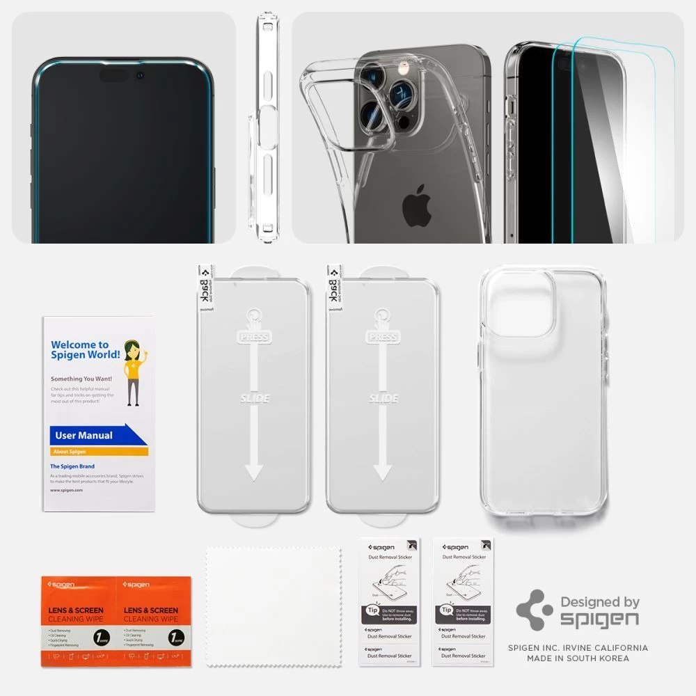 Apple iPhone 14 Pro Max case transparent SPIGEN CRYSTAL PACK