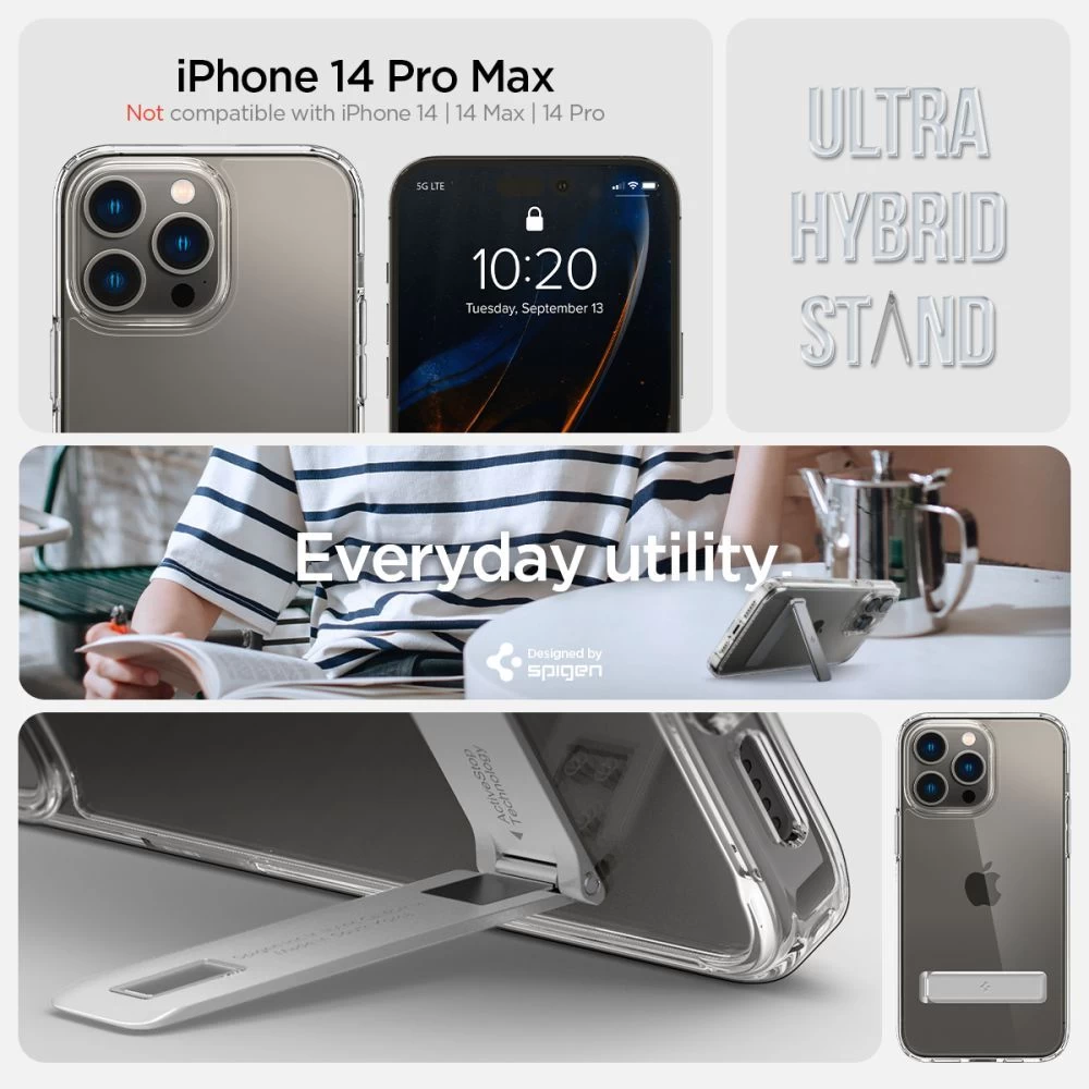 Apple iPhone 14 Pro Max case transparent SPIGEN ULTRA HYBRID ”S” IPHONE PRO MAX