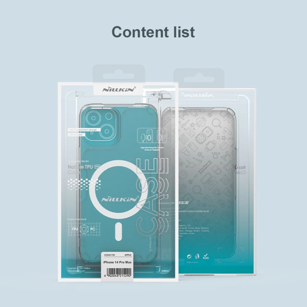 Apple iPhone 14 Pro Max case transparent Nillkin TPU Magnetic