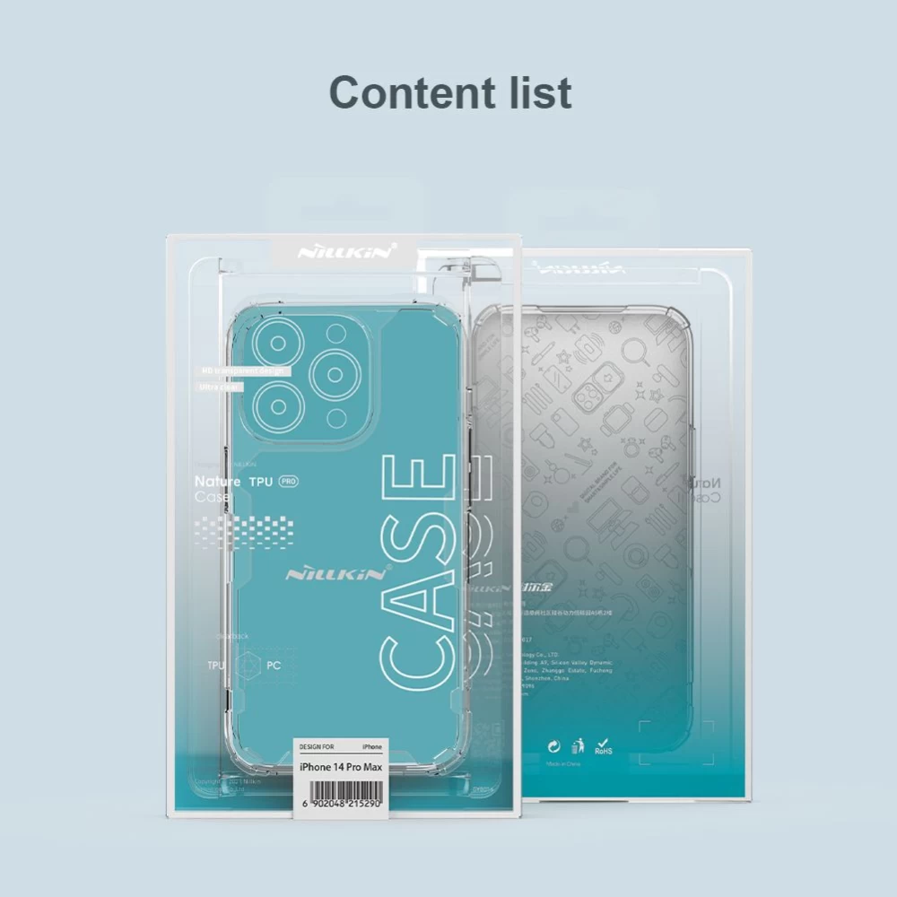 Apple iPhone 14 Pro Max case transparent Nillkin TPU