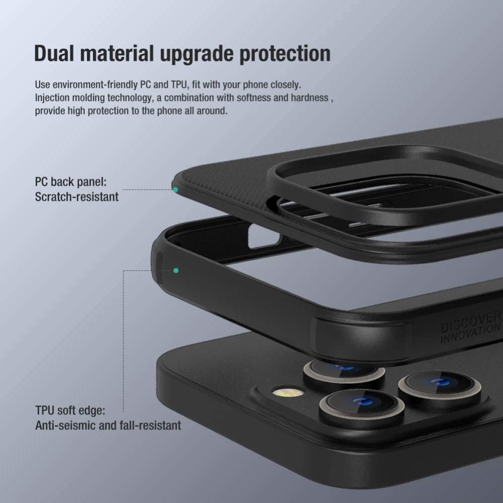 Apple iPhone 14 Pro Max case black Nillkin Super Frosted Shield