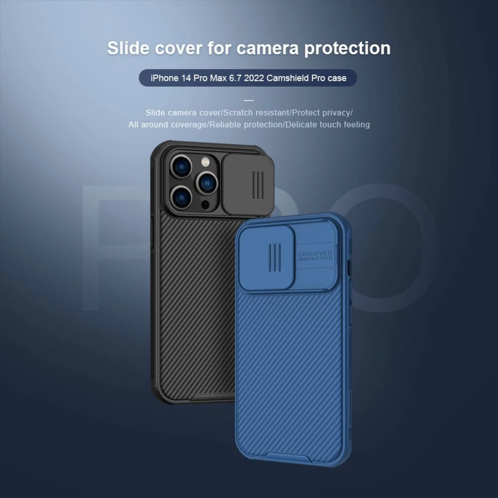Apple iPhone 14 Pro Max case black Nillkin CamShield