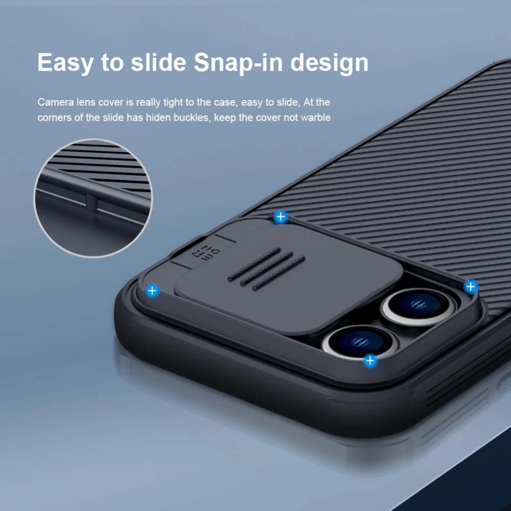 Apple iPhone 14 Pro Max case black Nillkin CamShield Magnetic