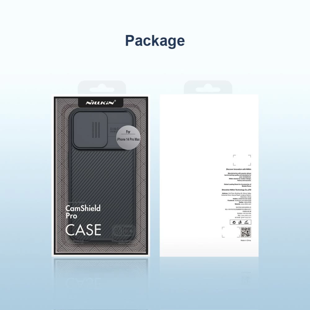 Apple iPhone 14 Pro Max case black Nillkin CamShield Magnetic