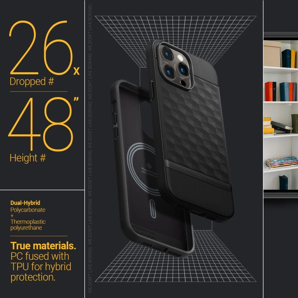 Apple iPhone 14 Pro Max case black CASEOLOGY Parallax Mag Magsafe