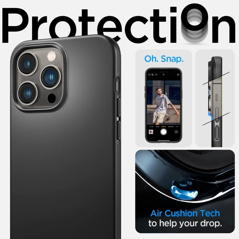 Apple iPhone 14 Pro Max case black SPIGEN THIN FIT