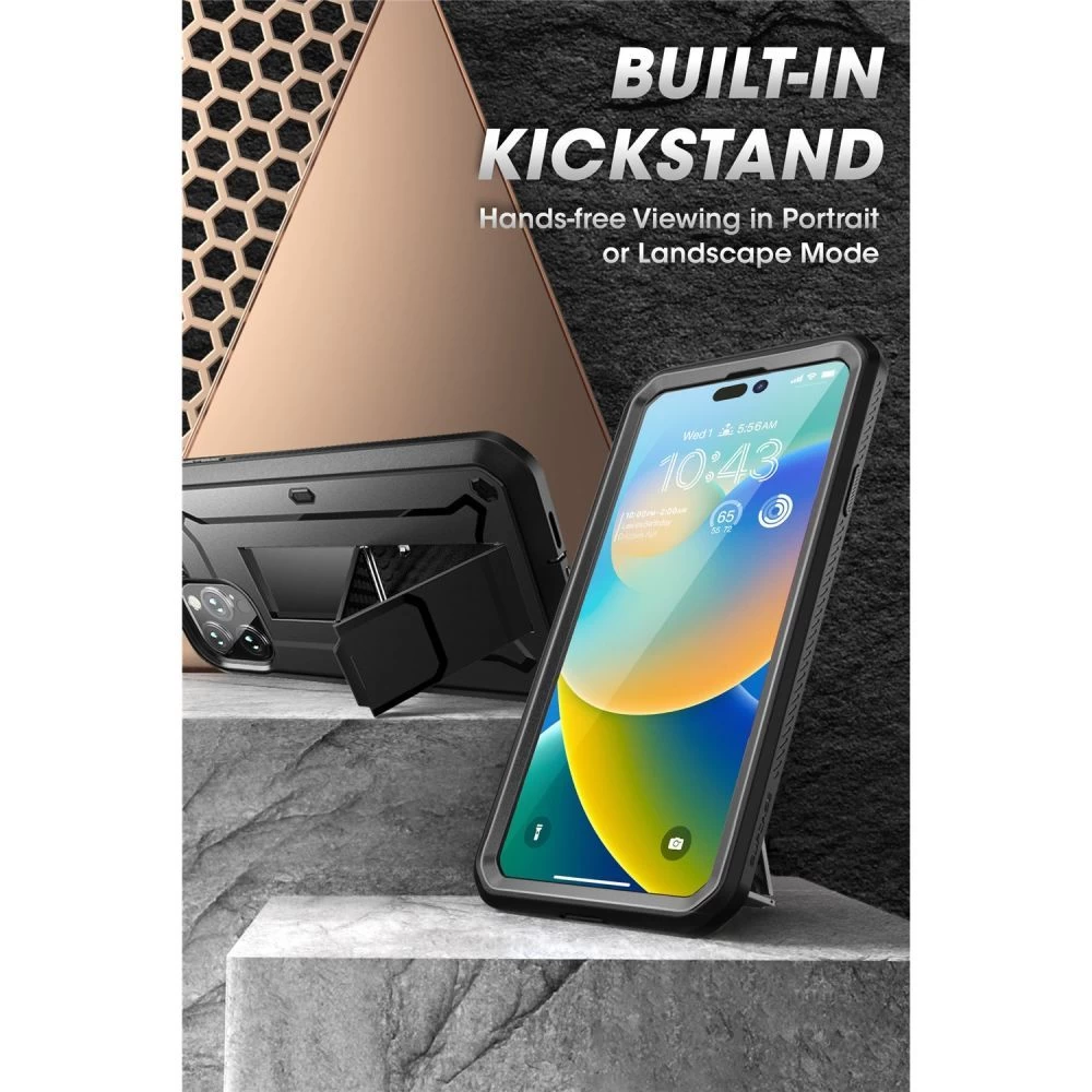 Apple iPhone 14 Pro Max case black SUPCASE UNICORN BEETLE PRO
