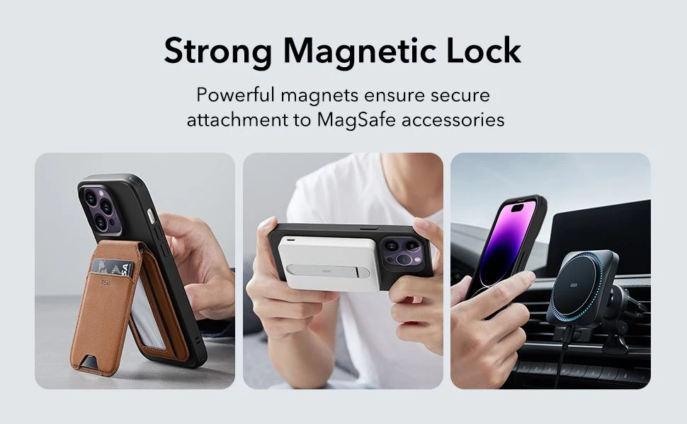 Apple iPhone 14 Pro Max suojakuori musta ESR CLASSIC HYBRID HALOLOCK MAGSAFE