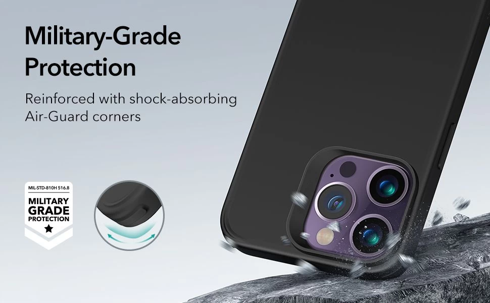 Apple iPhone 14 Pro Max suojakuori musta ESR CLASSIC HYBRID HALOLOCK MAGSAFE