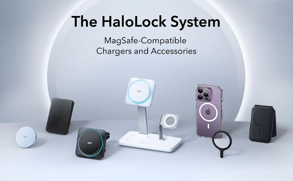 Apple iPhone 14 Pro Max suojakuori musta ESR CLASSIC HYBRID HALOLOCK MAGSAFE