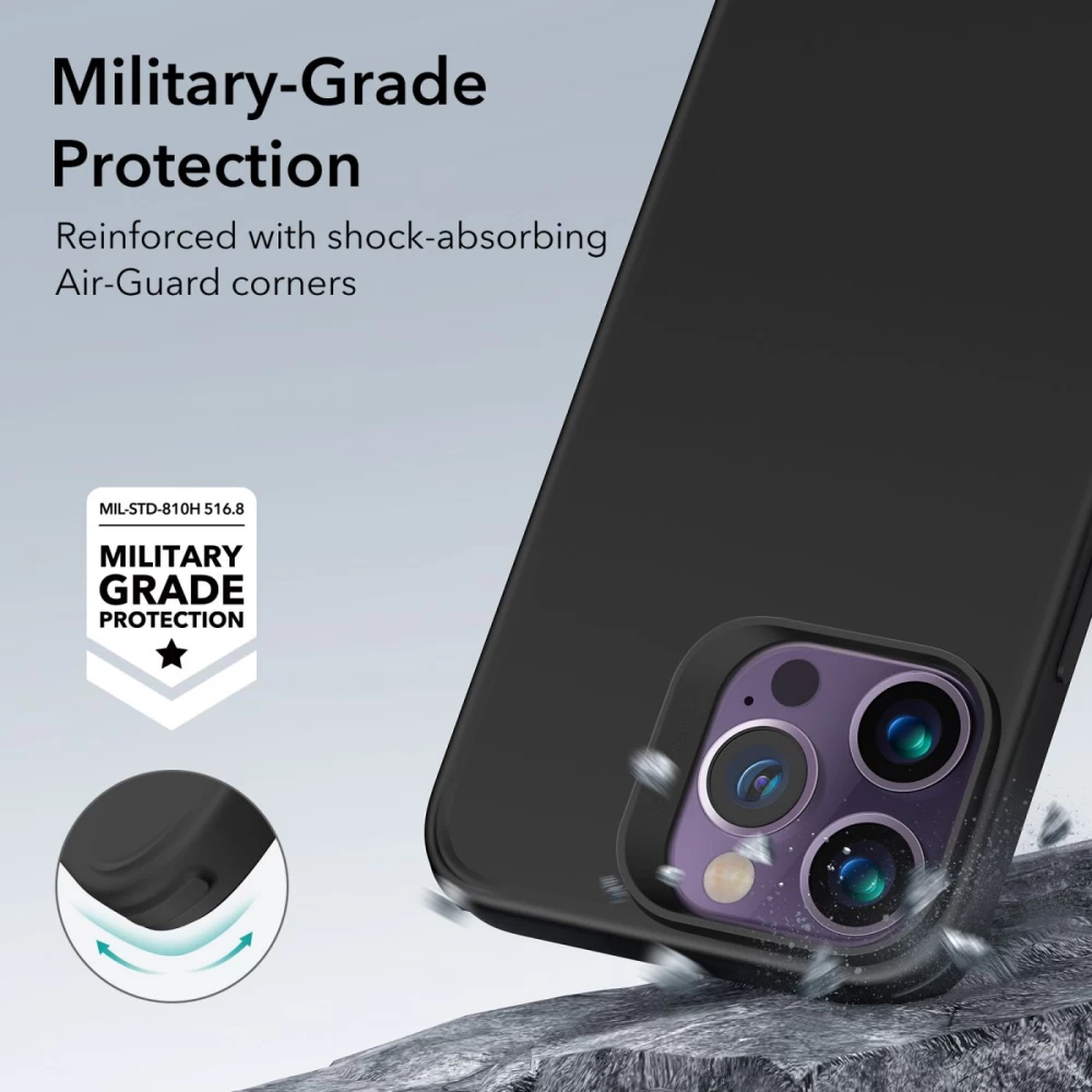 Apple iPhone 14 Pro Max suojakuori musta ESR CLASSIC HYBRID HALOLOCK MAGSAFE