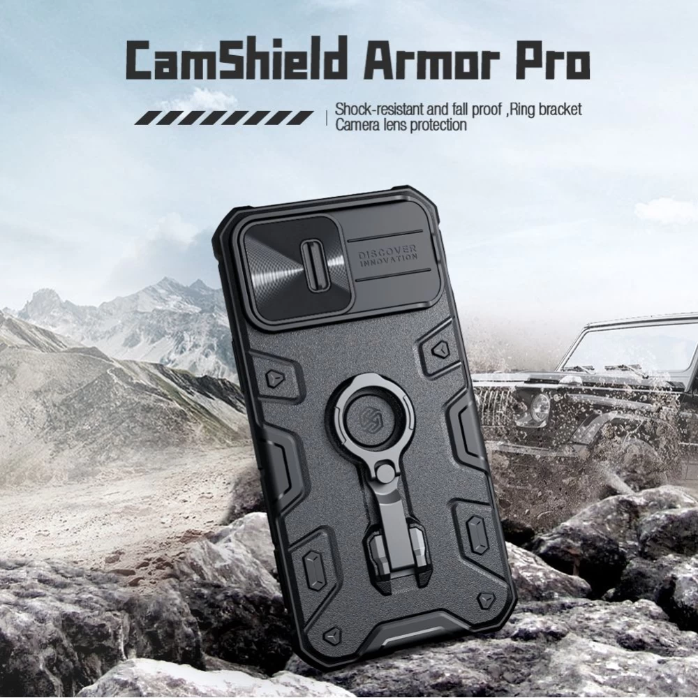 Apple iPhone 14 Pro Max case black Nillkin CamShield Armor